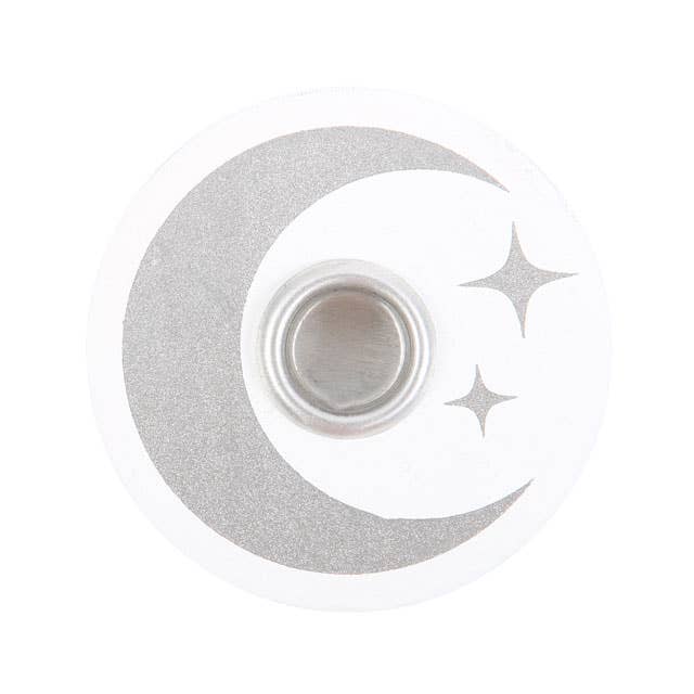 Weißer mystischer Mondkerzenhalter